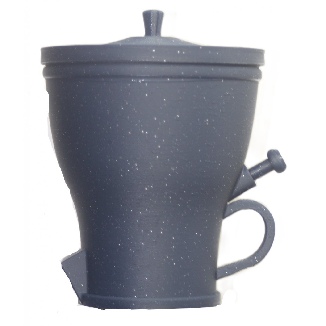 Glitter Bleu – donkerblauwe suikerpot met subtiele glitterglans