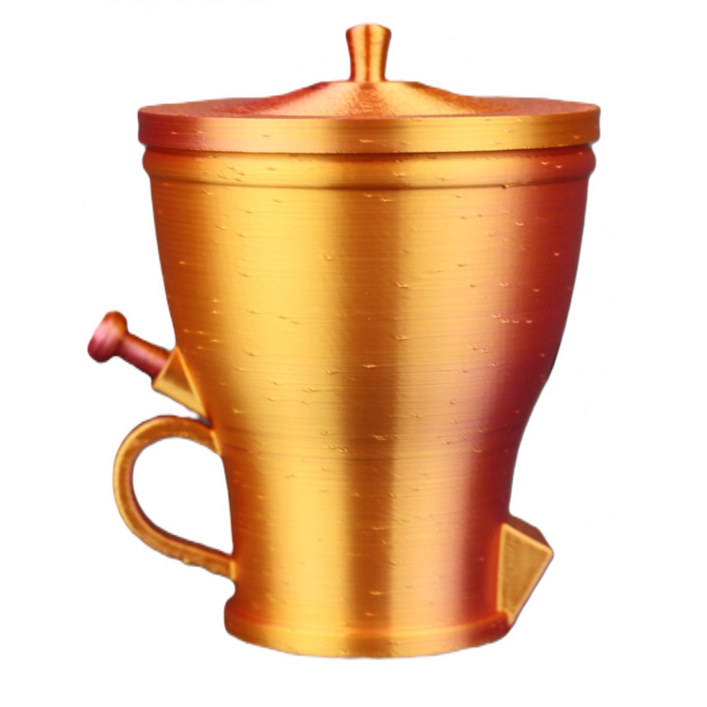 Bicolor RoodOranje – suikerpot met warme kleurmix en retro gevoel