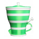 Groene Leguaan – stoere groen-witte suikerpot met retrogevoel