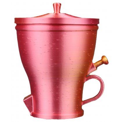 Bicolor RoodOranje – suikerpot met warme kleurmix en retro gevoel