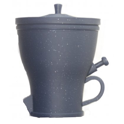 Glitter Bleu – donkerblauwe suikerpot met subtiele glitterglans
