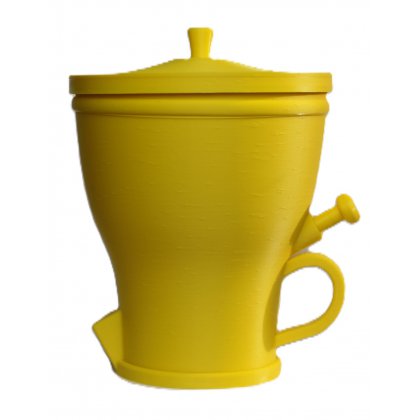 Gele suikerpot Tweety – vrolijk retro design met schuifknop